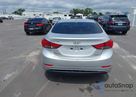 2016 Hyundai Elantra Limited from USA, damaged, VIN 5NPDH4AE4GH779458